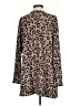 Tickled Teal Animal Print Brown Casual Dress Size S - photo 2