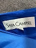 Sara Campbell 100% Polyester Solid Blue Cocktail Dress Size 0 - photo 7