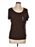 Ellen Tracy Brown Short Sleeve Top Size L - photo 1
