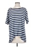 Assorted Brands Stripes Blue Short Sleeve Top Size S - photo 1