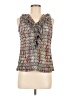 Worthington 100% Polyester Gray Sleeveless Blouse Size M - photo 1