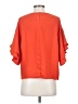 H&M 100% Polyester Orange 3/4 Sleeve Top Size 2 - photo 2