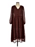 MNG 100% Polyester Animal Print Brown Casual Dress Size 2 - photo 1