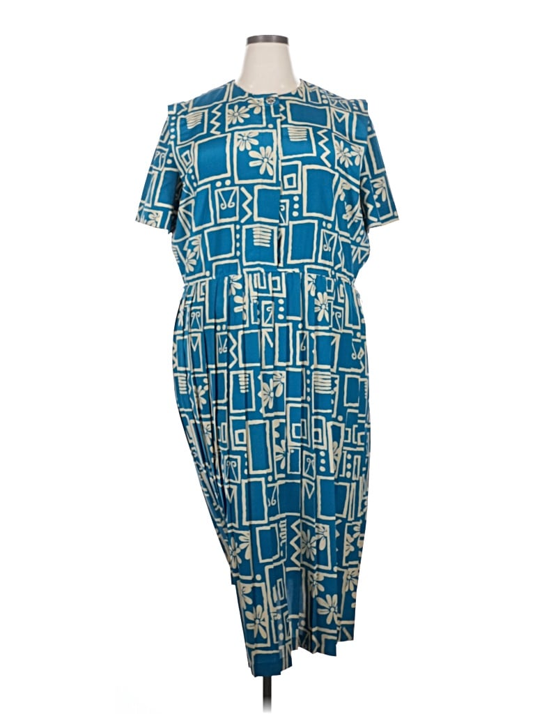 Pre-owned Leslie Fay Casual Dress In Blue
