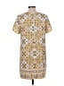 Lulus 100% Polyester Print Yellow Casual Dress Size L - photo 2