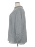 Creation L Houndstooth Gray Long Sleeve Blouse Size 20 - photo 5