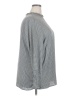 Creation L Houndstooth Gray Long Sleeve Blouse Size 20 - photo 4