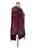 Soft Surroundings 100% Rayon Print Burgundy Pullover Sweater Size XL - photo 4