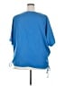 Joanna 100% Polyester Blue Short Sleeve Top Size 2X - photo 2