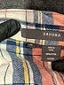 Sandra 100% Cotton Plaid Ivory Long Sleeve Button-Down Shirt Size M - photo 7