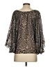 Gianni Bini 100% Polyester Animal Print Brown 3/4 Sleeve Blouse Size S - photo 2