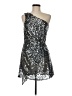 H:ours Metallic Silver Cocktail Dress Size M - photo 1