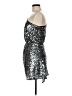 H:ours Metallic Silver Cocktail Dress Size M - photo 5
