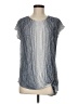 Max Studio Silver Short Sleeve Blouse Size M - photo 1