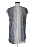 Max Studio Silver Short Sleeve Blouse Size M - photo 2