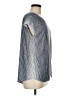 Max Studio Silver Short Sleeve Blouse Size M - photo 4