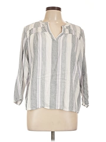 Splendid 3/4 Sleeve Button-Down Shirt (view 1)