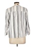 Splendid Stripes Gray 3/4 Sleeve Button-Down Shirt Size L - photo 2