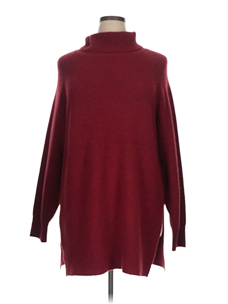 Pre-owned On 34th Turtleneck Sweater In Burgundy
