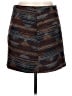 Cato 100% Polyester Chevron-herringbone Brown Casual Skirt Size 12 - photo 1