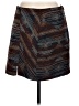 Cato 100% Polyester Chevron-herringbone Brown Casual Skirt Size 12 - photo 2