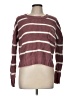 Hippie Rose Stripes Burgundy Pullover Sweater Size M - photo 1