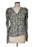 MNG 100% Viscose Ivory Long Sleeve Blouse Size 6 - photo 1