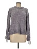 Cupio 100% Polyester Metallic Gray Pullover Sweater Size M - photo 1