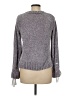 Cupio 100% Polyester Metallic Gray Pullover Sweater Size M - photo 2