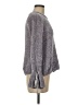Cupio 100% Polyester Metallic Gray Pullover Sweater Size M - photo 4