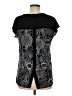 Ava James Black Short Sleeve Blouse Size M - photo 2