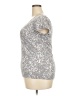 Merona Silver Short Sleeve Top Size XXL - photo 5