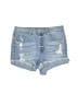BLUE SPICE Blue Denim Shorts Size 7 - photo 1