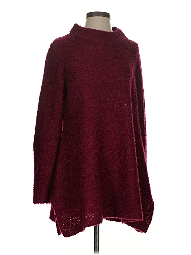 Pre-owned Umgee Turtleneck Sweater In Burgundy