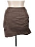 Unbranded 100% Polyester Solid Brown Casual Skirt Size XL - photo 1