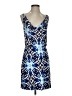 Kenar Print Blue Cocktail Dress Size S - photo 1