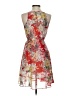 Bobeau 100% Polyester Floral Red Cocktail Dress Size XS - photo 2
