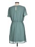 Blue Rain 100% Polyester Solid Teal Casual Dress Size L - photo 2