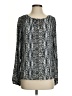 Dalia Collection Gray Long Sleeve Blouse Size S - photo 1