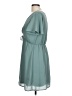 Blue Rain 100% Polyester Solid Teal Casual Dress Size L - photo 5