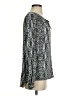 Dalia Collection Gray Long Sleeve Blouse Size S - photo 4