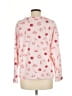Joyspun 100% Polyester Floral Pink Pullover Sweater Size M - photo 2