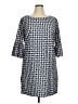 Melrose Checkered-gingham Blue Casual Dress Size 14 - photo 1