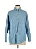 Woolrich 100% Cotton Blue Long Sleeve Button-Down Shirt Size L - photo 1