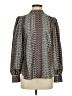 Ann Taylor LOFT 100% Polyester Tweed Green Long Sleeve Blouse Size S - photo 1