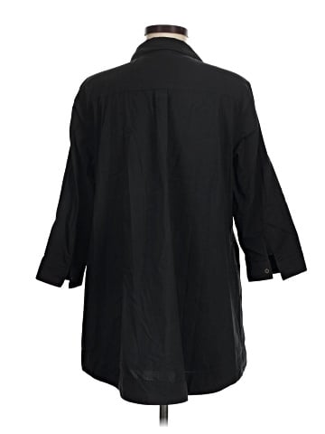 Topshop 3/4 Sleeve Button-Down Shirt (view 2)