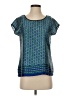 Pim + Larkin Blue Short Sleeve Blouse Size S - photo 1