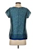 Pim + Larkin Blue Short Sleeve Blouse Size S - photo 2