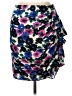 Veronica Beard Floral Blue Silk Skirt Size 10 - photo 1