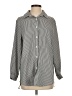 Do & Be Stripes Gray Long Sleeve Blouse Size S - photo 1